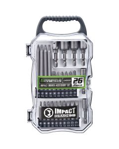 Genesis GAIDB26 26-Piece Impact Driver Accessory Set