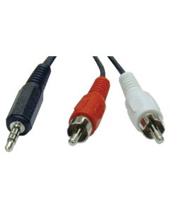 Tripp Lite P314-012 3.5mm Stereo to 2 RCA Audio Y-Splitter Adapter (12ft)